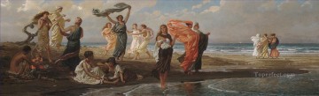 エリフ・ヴェダー Painting - ギリシャの少女たちの入浴の象徴エリフ・ヴェダー